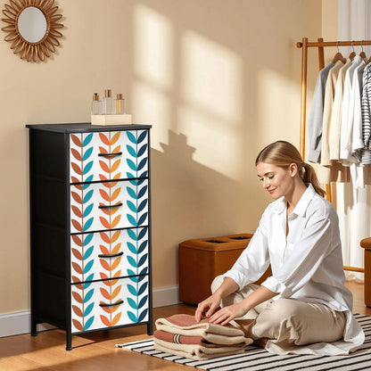 Scandinavian Designed Modern Danish Mid Century Style 4-Drawer Dresser - Mid Century Modern Gal