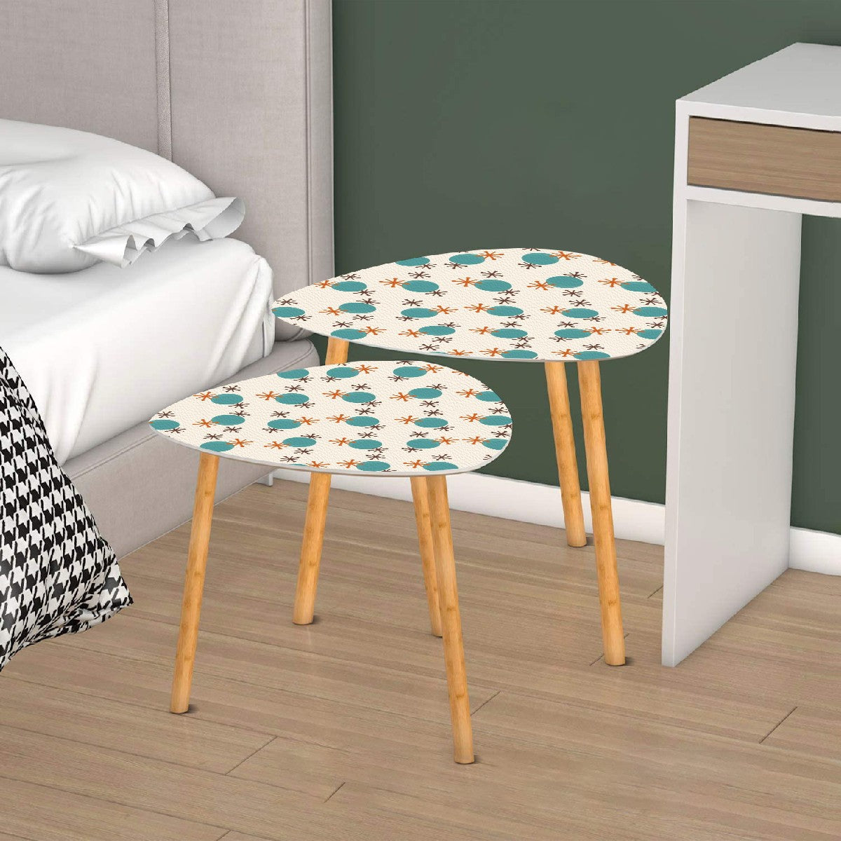 Mid Century Modern Retro Jacks Nesting Table Desing - Mid Century Modern Gal