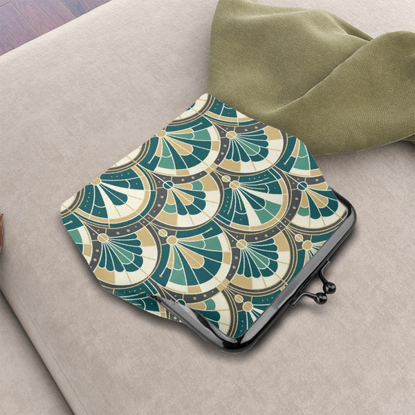 Art Deco Peacock Inspired Coin Purse