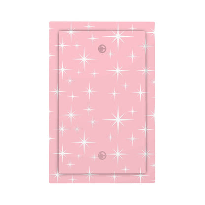 Mid Century Modern Pink Starburst Modern Switch Cover 1-Gang No Device - Mid Century Modern Gal