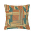 Mid Century Modern Camel Brown, Teal Bauhaus Designed Corduroy Throw Pillow Covers (Double-Sided Design) - Mid Century Modern Gal