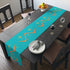 Atomic Boomerang Orange, Turquoise Blue, Yellow Starburst Mid Century Modern MCM Mid Mod Table Runner - Mid Century Modern Gal