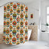 Mid Century Modern Scandinavian Floral Earth Tones Shower Curtain - Mid Century Modern Gal