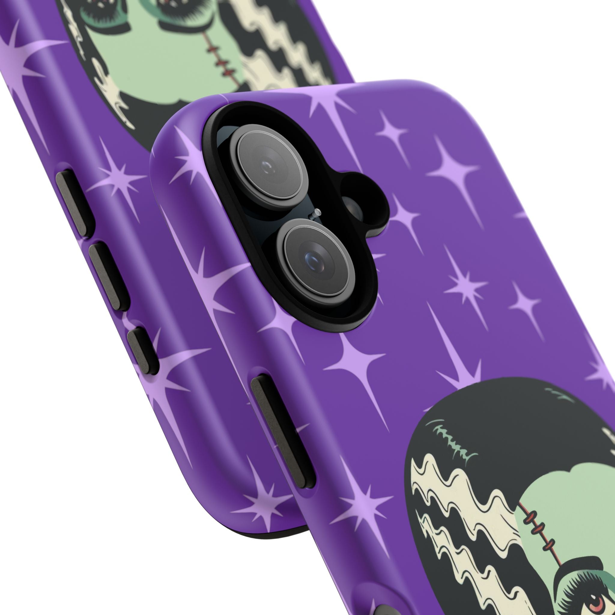 Bride of Frankenstein Retro Mid Mod Horror Buff Purple Halloween Tough Phone Case