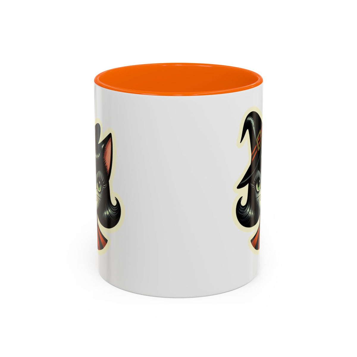 Vintage Halloween Black Cat Sexy Sexton Mid Century Modern Accent Coffee Mug - Mid Century Modern Gal
