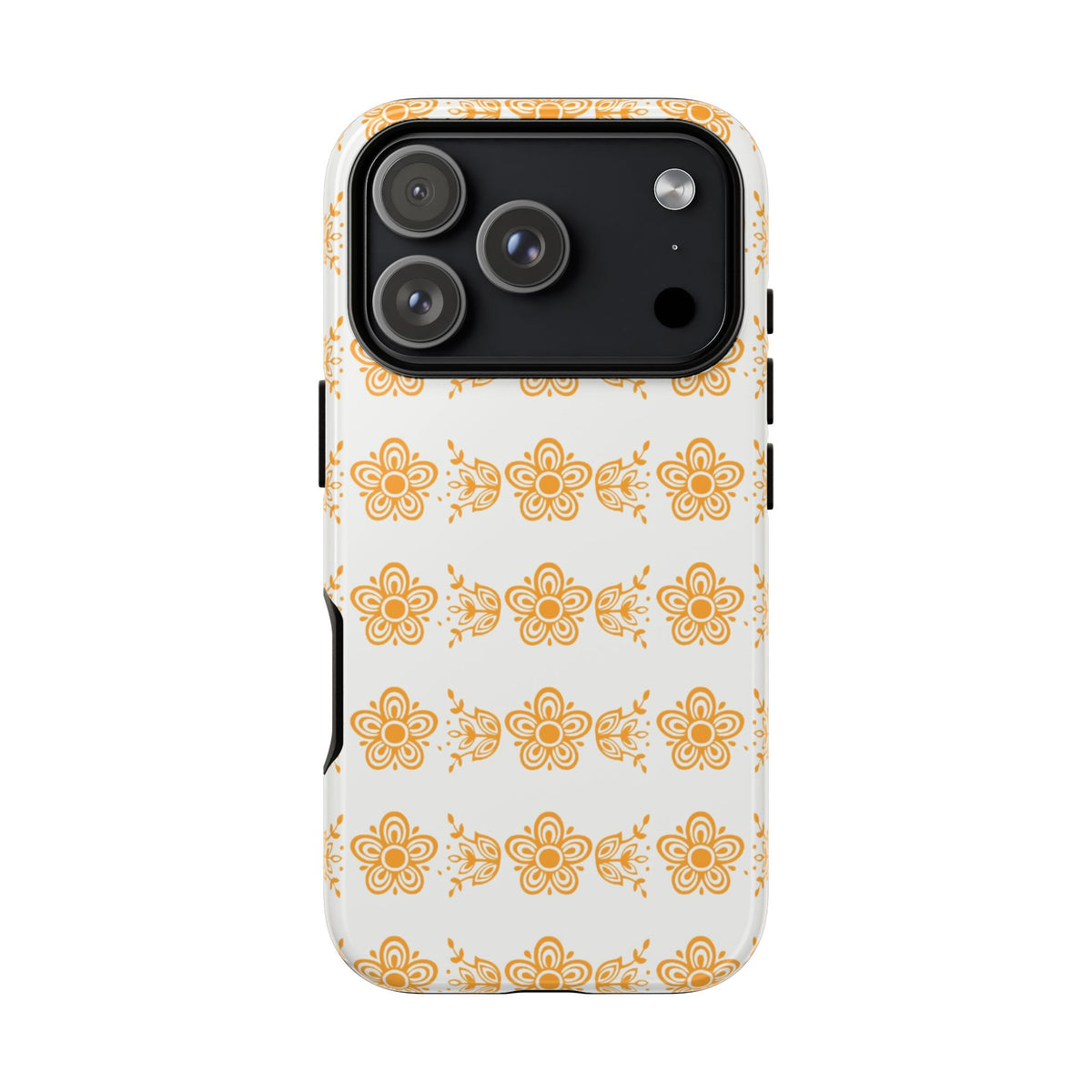 Pyrex Golden Butterfly Floral Phone Case, Tough Cases for Stylish Protection, Gift for Her, Durable, Trendy Floral Design, Cell Phone Cover