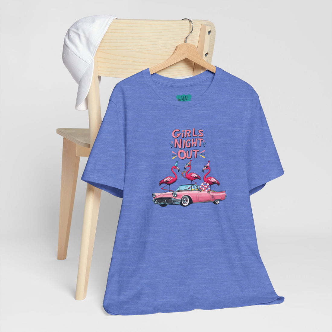 Girls Night Out Retro Fun Party Flamingo Tee - Mid Century Modern Gal