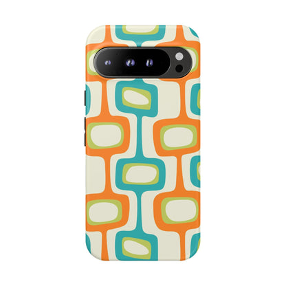 Mid Century Modern Groovy Googie Design, Colorful Smart Phone Tough Cases