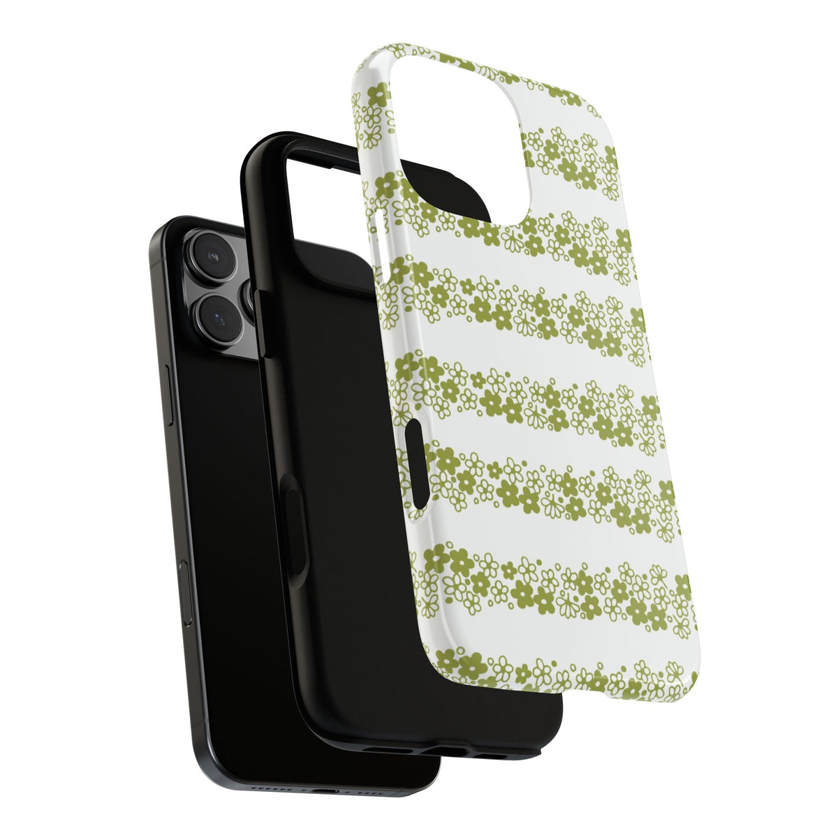 Pyrex Crazy Daisy Spring BlossonFloral Phone Case: Tough Cases with Elegant Green Floral Design, Durable Phone Cover