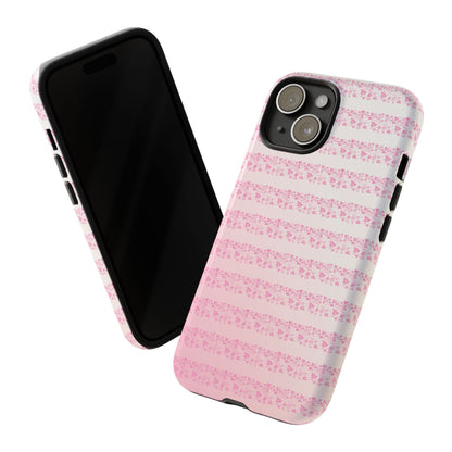 Pink Pyrex Gooseberry Striped Phone Case, Stylish Phone Cover, Tough Protective Case, Cute Cell Phone Case, Trending Gift for Her