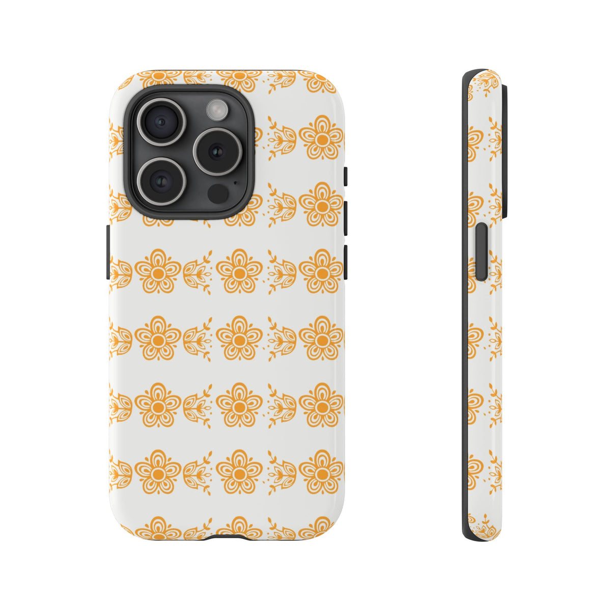 Pyrex Golden Butterfly Floral Phone Case, Tough Cases for Stylish Protection, Gift for Her, Durable, Trendy Floral Design, Cell Phone Cover