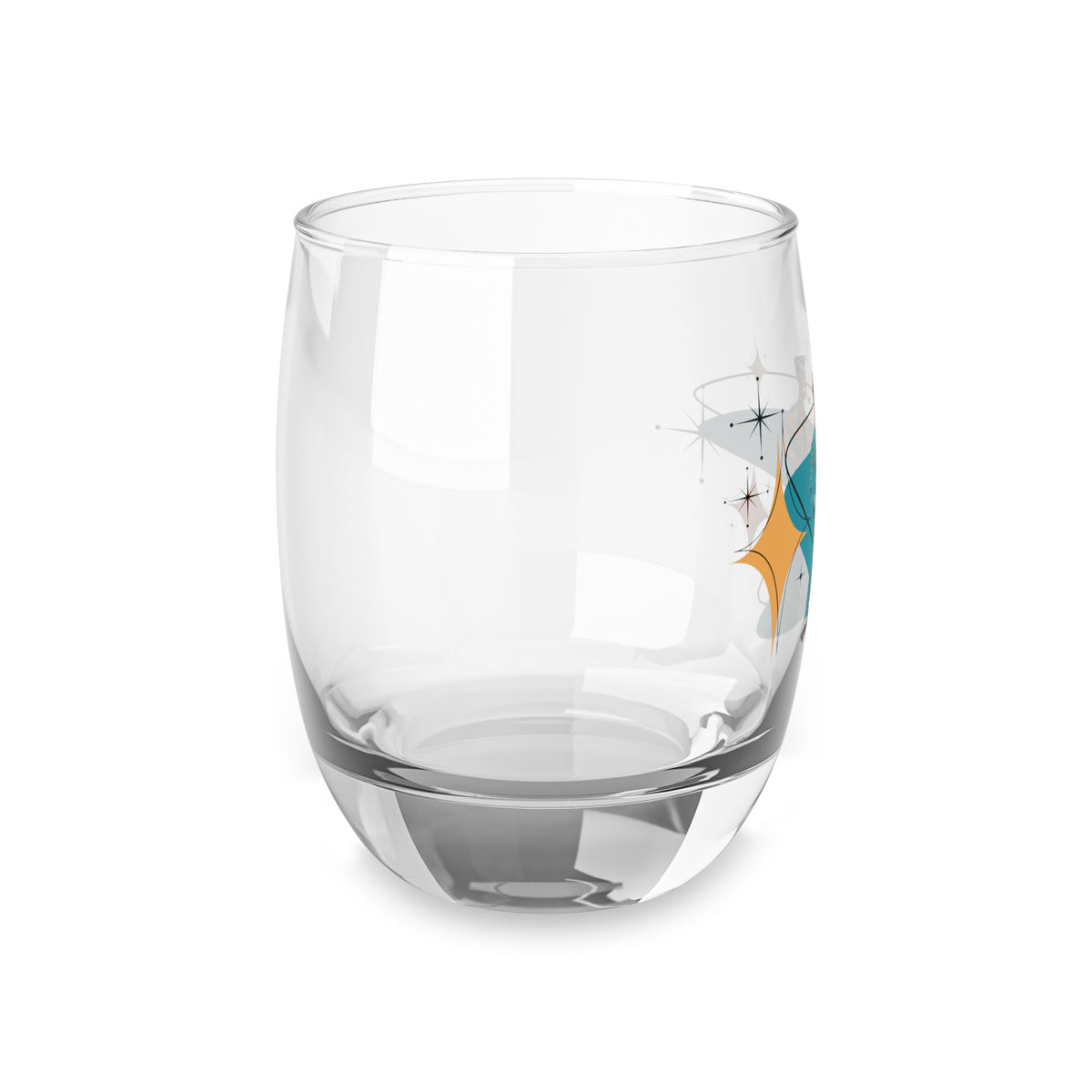 Mid Mod Gay Male Pals, LGBTQ Male Gay Couple Whiskey Glass - Mid Century Modern Gal