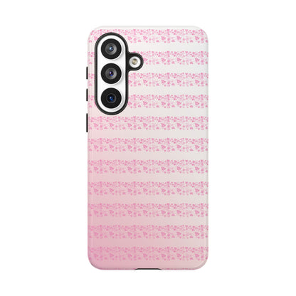Pink Pyrex Gooseberry Striped Phone Case, Stylish Phone Cover, Tough Protective Case, Cute Cell Phone Case, Trending Gift for Her