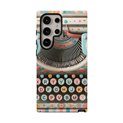 Retro Typewriter Mid Mod Kitschy  Quirky Fun Smart Phone, Tough Cases