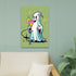 Kitschy Retro Ghost Cocktail Hour, Mid Century Modern Wall Art, Green Starbursts Design - Mid Century Modern Gal