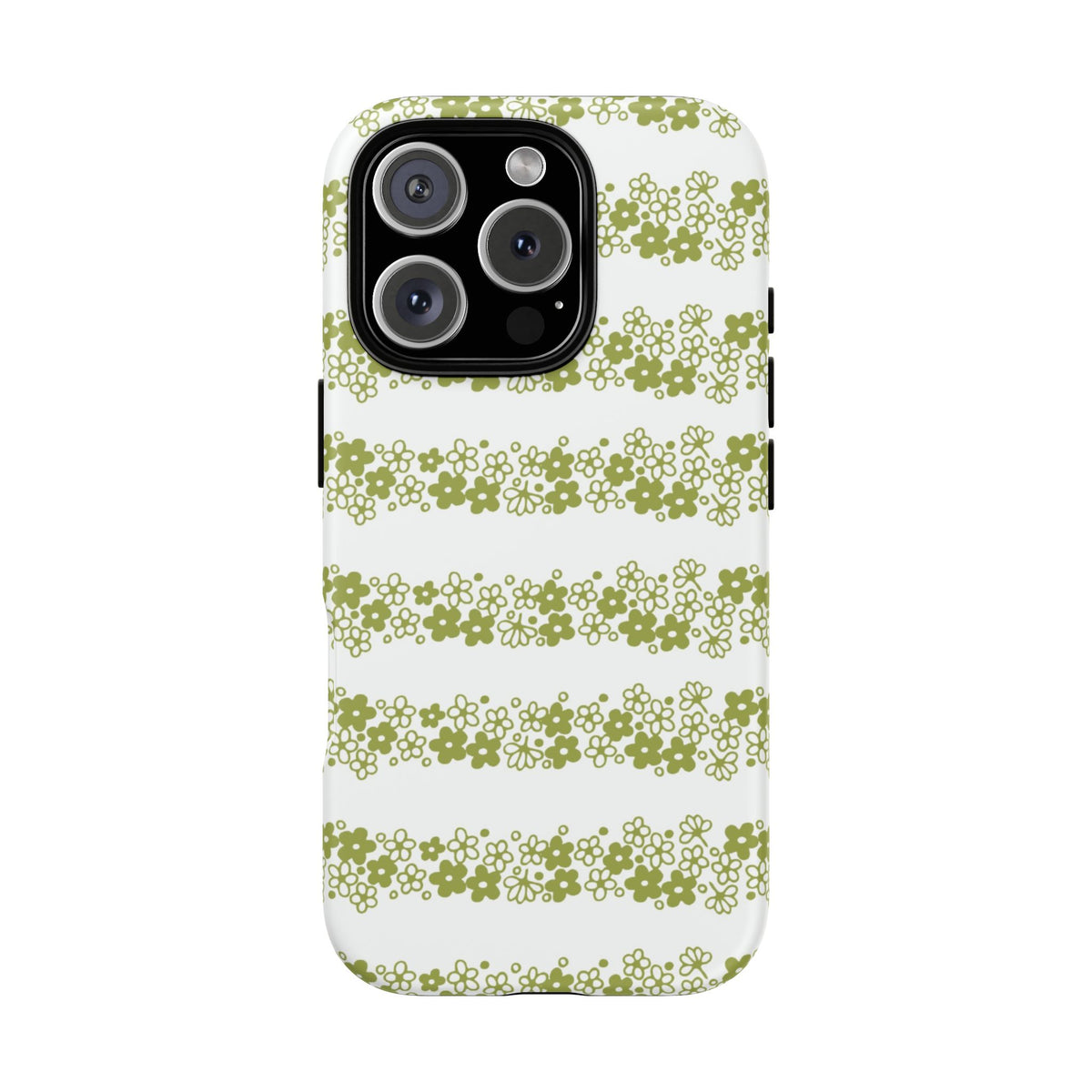 Pyrex Crazy Daisy Spring BlossonFloral Phone Case: Tough Cases with Elegant Green Floral Design, Durable Phone Cover
