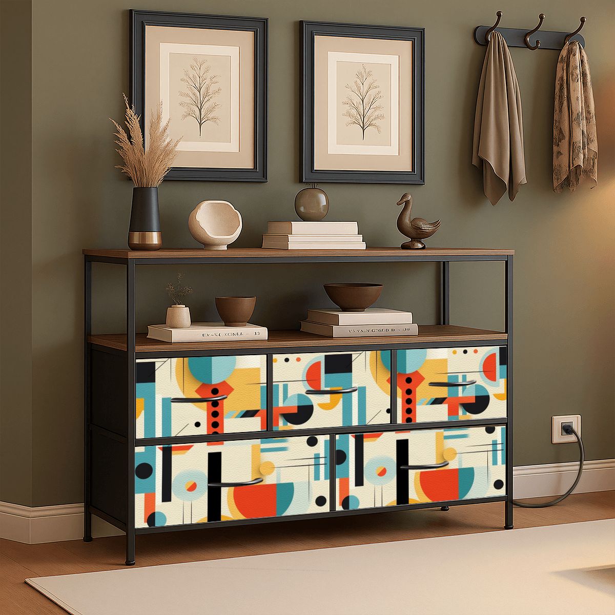 Mid Century Modern Bauhaus Designed TV Stand Media Console - Mid Century Modern Gal