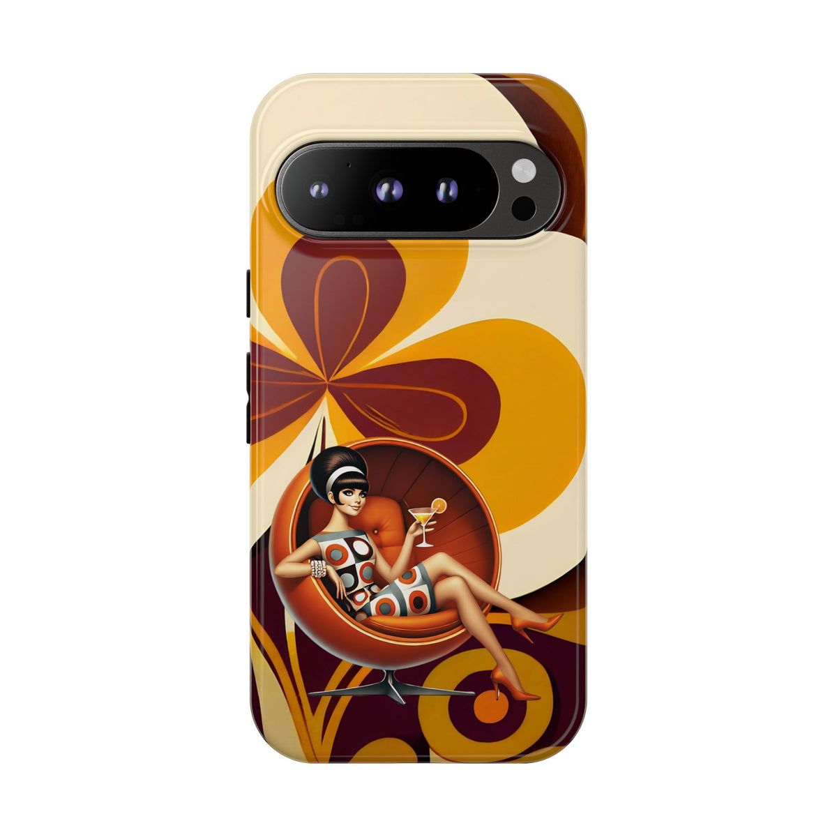 Groovy Mod 60s Retro Flower Power Phone Cases