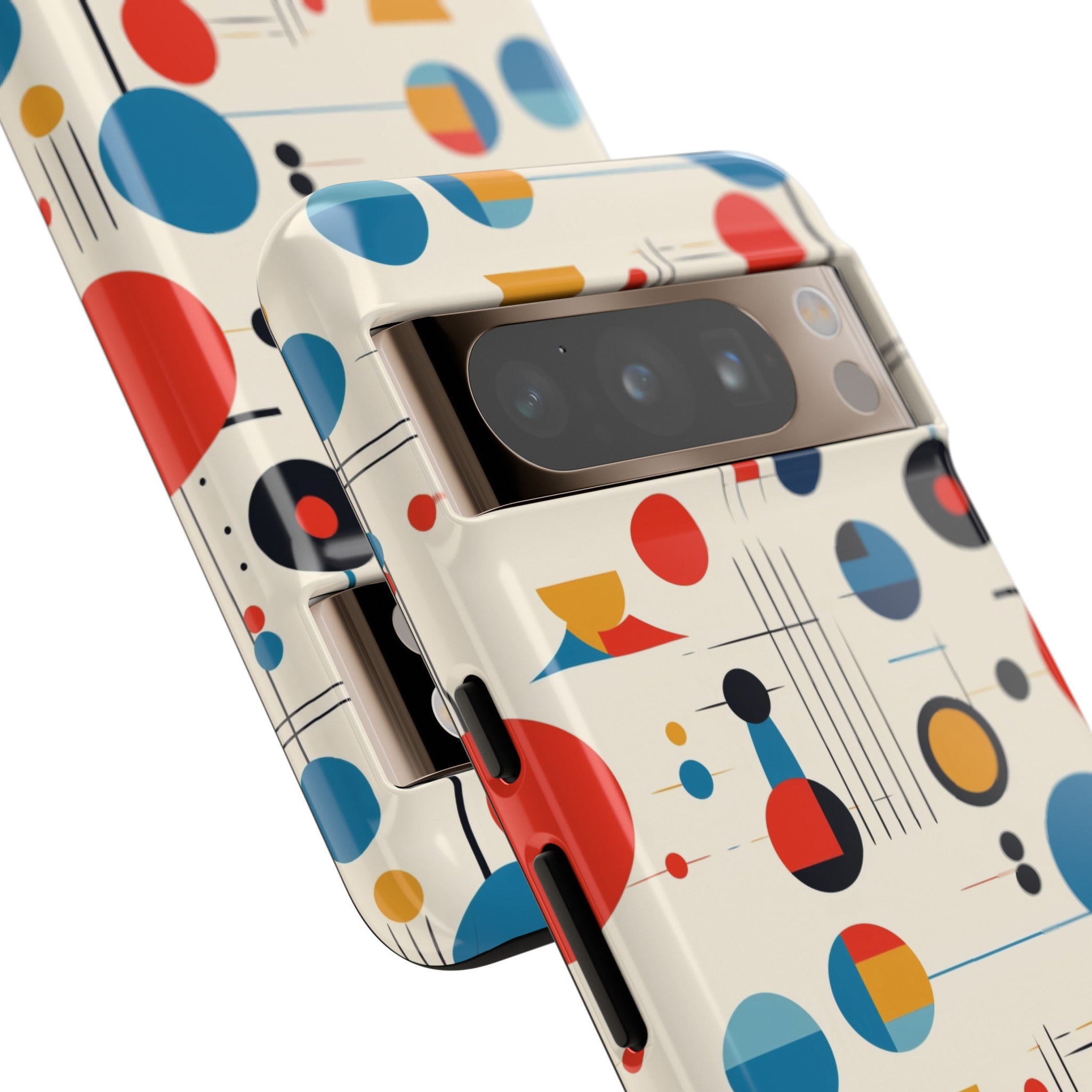 Mid Mod Bauhaus Designed iPhone, Samsung, Retro Phone Tough Cases