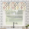 Modern Scandinavian Flower Designed Window Valance