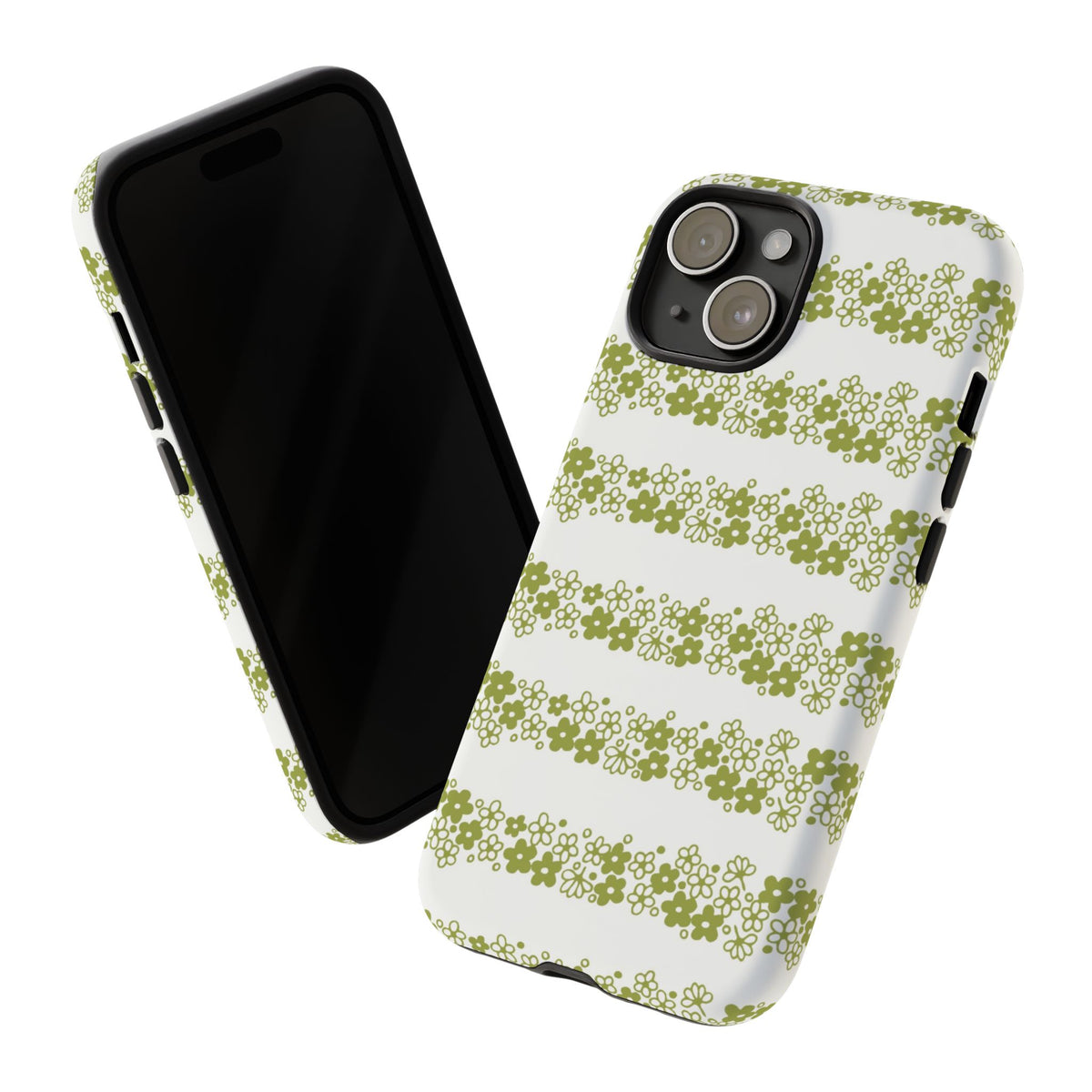 Pyrex Crazy Daisy Spring BlossonFloral Phone Case: Tough Cases with Elegant Green Floral Design, Durable Phone Cover
