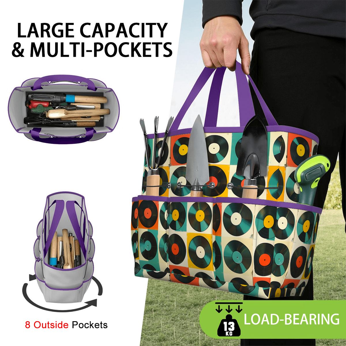 Retro Records, Groovy Mod Garden Tool Bag