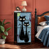 Atomic Cat Kitschy Fun Blue Boomerang Design Modern 4-Drawer Dresser - Mid Century Modern Gal