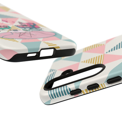 Atomic Cats Reading, Book Talk, Book Lover, Retro Chic Phone Case with Retro Vibe - Cozy Living Room Design