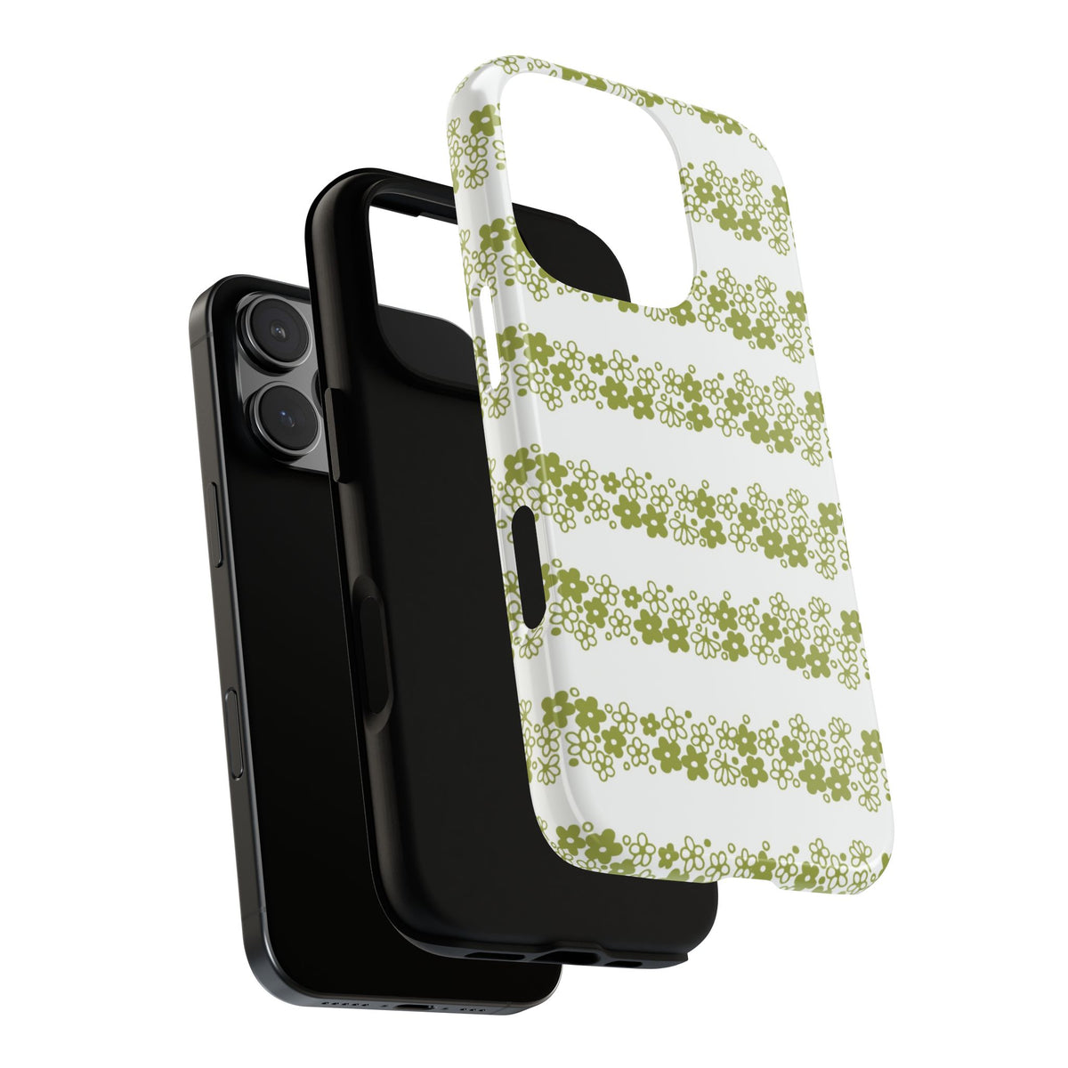 Pyrex Crazy Daisy Spring BlossonFloral Phone Case: Tough Cases with Elegant Green Floral Design, Durable Phone Cover