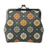 Scandinavian Floral, Mustard Yellow, Gray Mid Century Modern Coin Purse - Mid Century Modern Gal