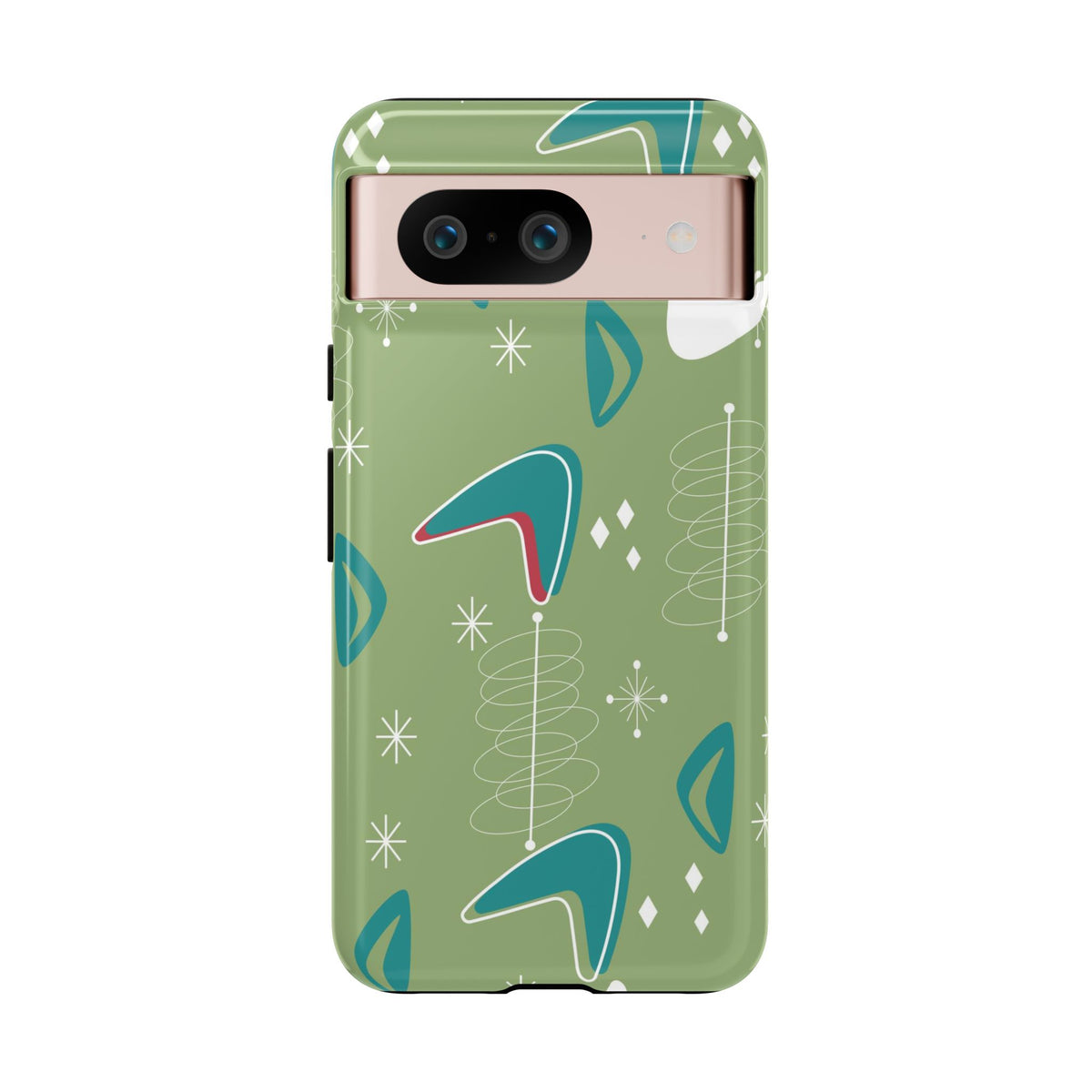 Mid Century Modern Atomic Boomerang, 50s Space Age Tough Phone Case