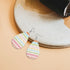 Pyrex Lover, Fun Kitschy Vegan Leather Teardrop Earrings - Mid Century Modern Gal