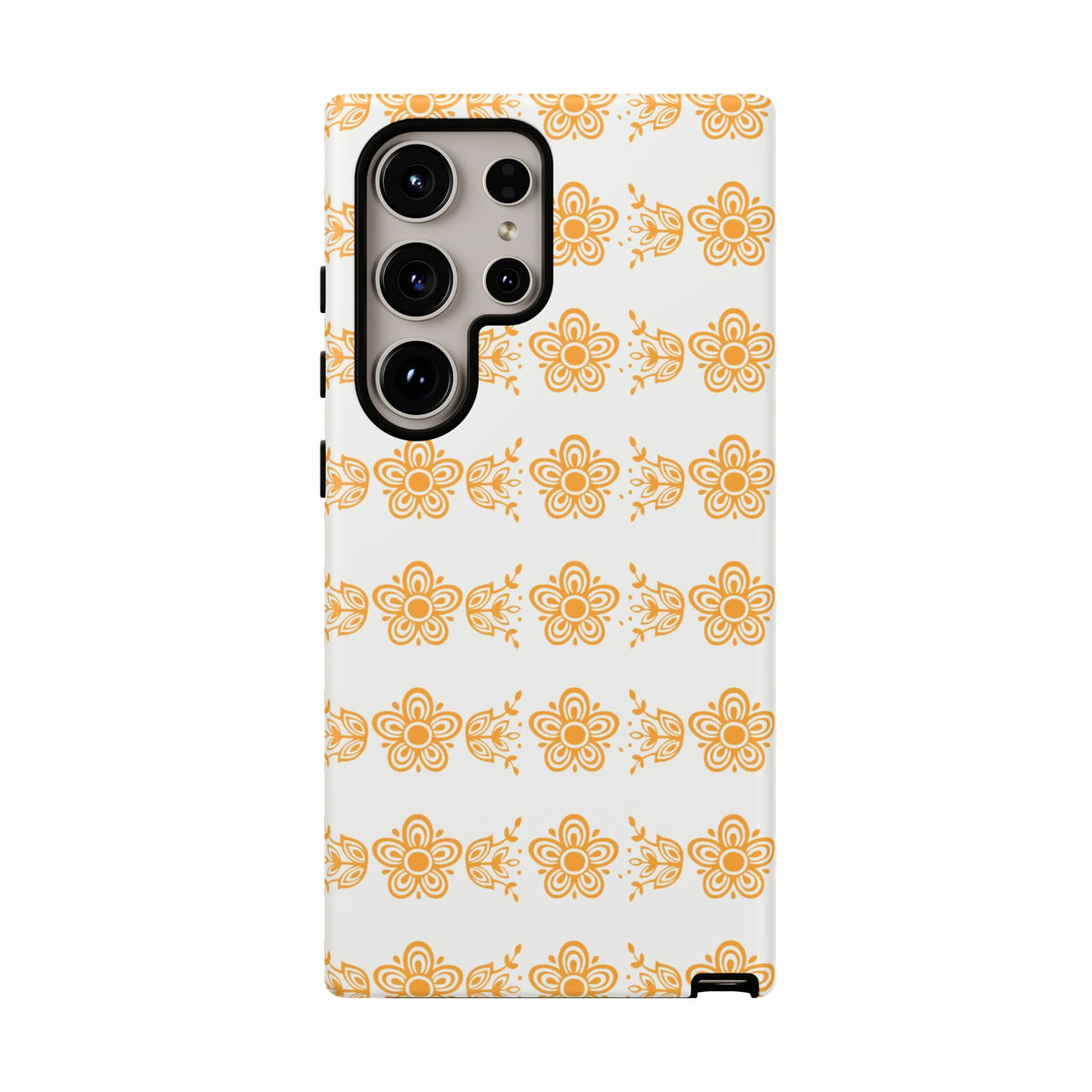 Pyrex Golden Butterfly Floral Phone Case, Tough Cases for Stylish Protection, Gift for Her, Durable, Trendy Floral Design, Cell Phone Cover