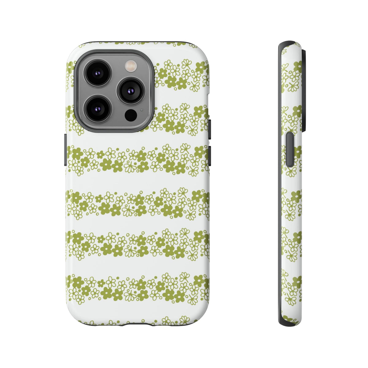 Pyrex Crazy Daisy Spring BlossonFloral Phone Case: Tough Cases with Elegant Green Floral Design, Durable Phone Cover