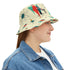 Mid Century Modern Designed Franciscan Diamond Atomic Christmas Cat Bucket Hat - Mid Century Modern Gal