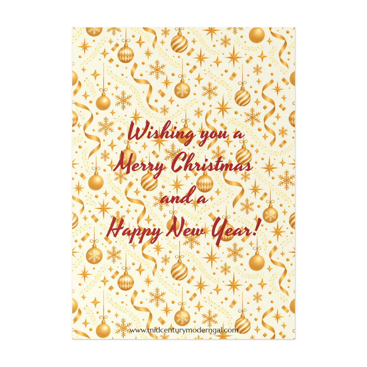 Mid Century Modern Christmas Martini Dapper Gay Male Couple Flat Postcard Style Christmas Greeting Cards