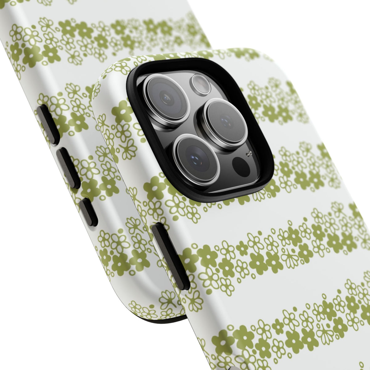 Pyrex Crazy Daisy Spring BlossonFloral Phone Case: Tough Cases with Elegant Green Floral Design, Durable Phone Cover