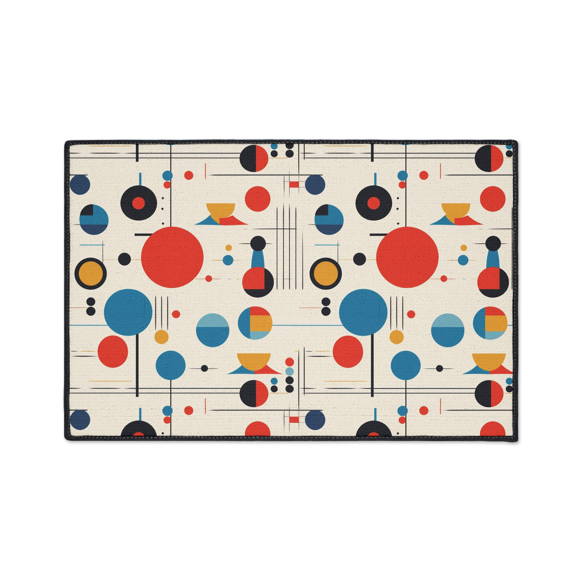 Mid Century Modern Bauhaus Designed Geometric MCM Floor Mat - Mid Century Modern Gal