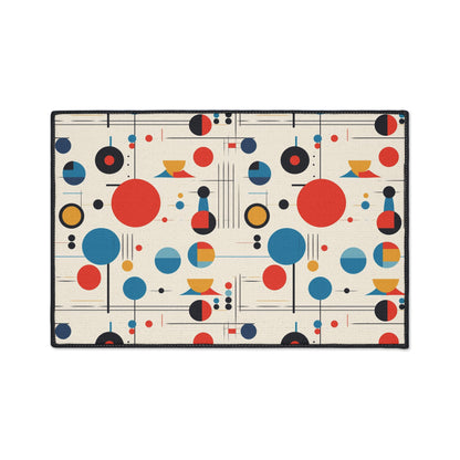 Mid Century Modern Bauhaus Designed Geometric MCM Floor Mat