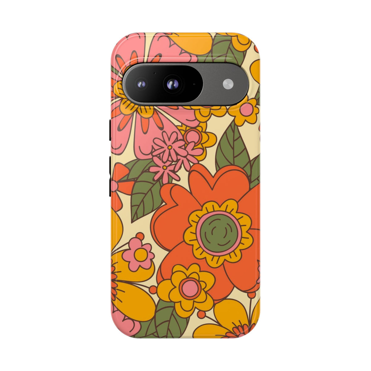 Groovy Retro Flower Power Vintage Inspired Pattern Smart Phones Tough Phone Cases