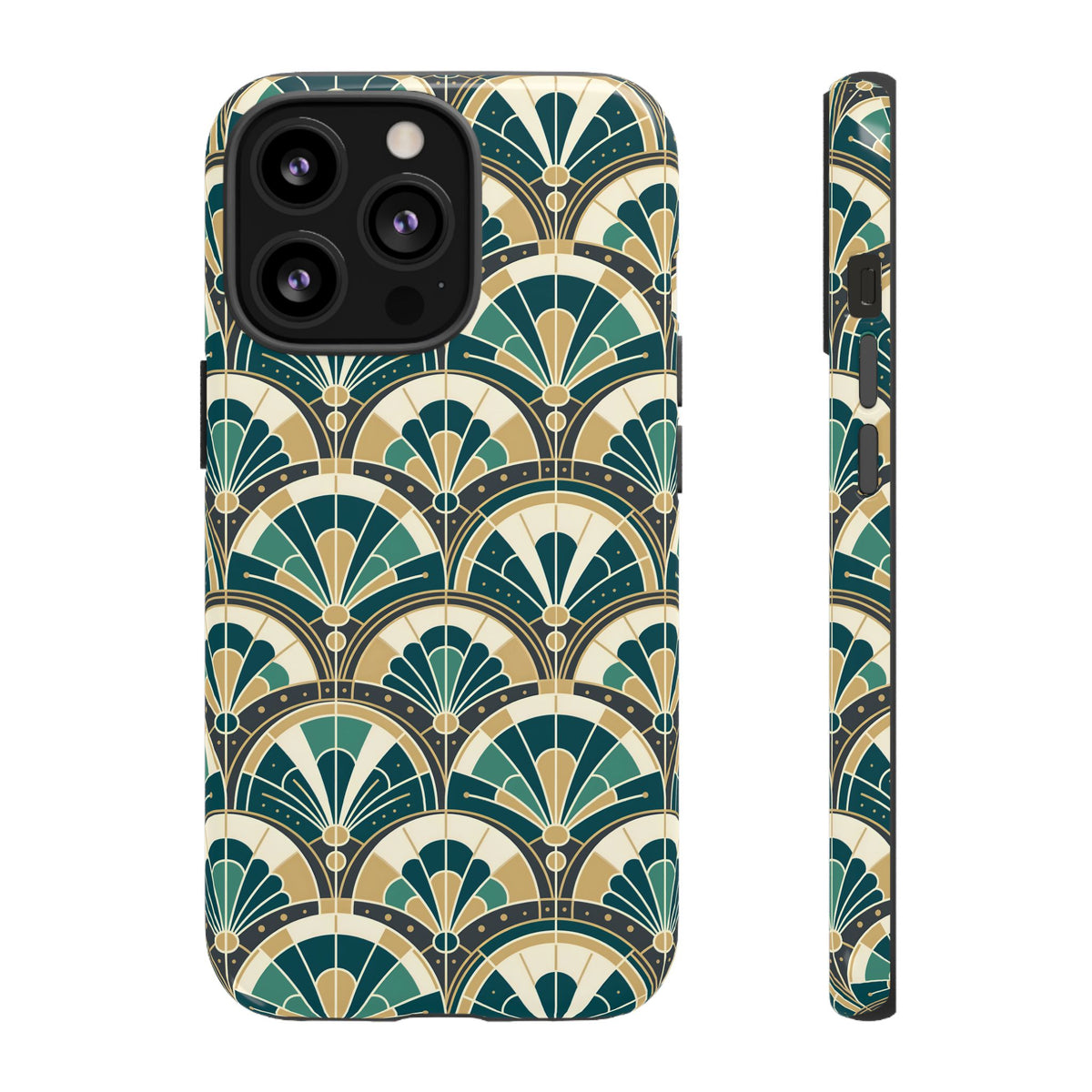 Art Deco Peacock Inspired Tough Phone Case