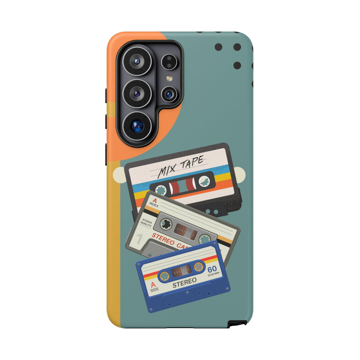 Gen X, Retro Cassettes Mid Mod Smart Phone Tough Cases - Mid Century Modern Gal