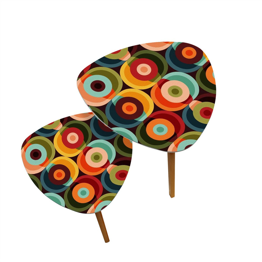 Retro 60s Groovy Orbs, Funky Fun Mid Century Modern Nesting Tables - Mid Century Modern Gal