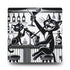 Atomic Cat Mid Century Modern Bar, Kitschy Quirky Mod Acrylic Wall Clock - Mid Century Modern Gal