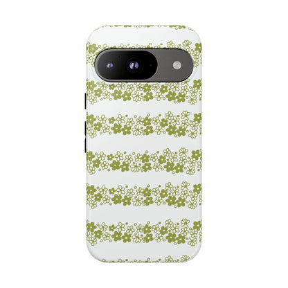Pyrex Crazy Daisy Spring BlossonFloral Phone Case: Tough Cases with Elegant Green Floral Design, Durable Phone Cover