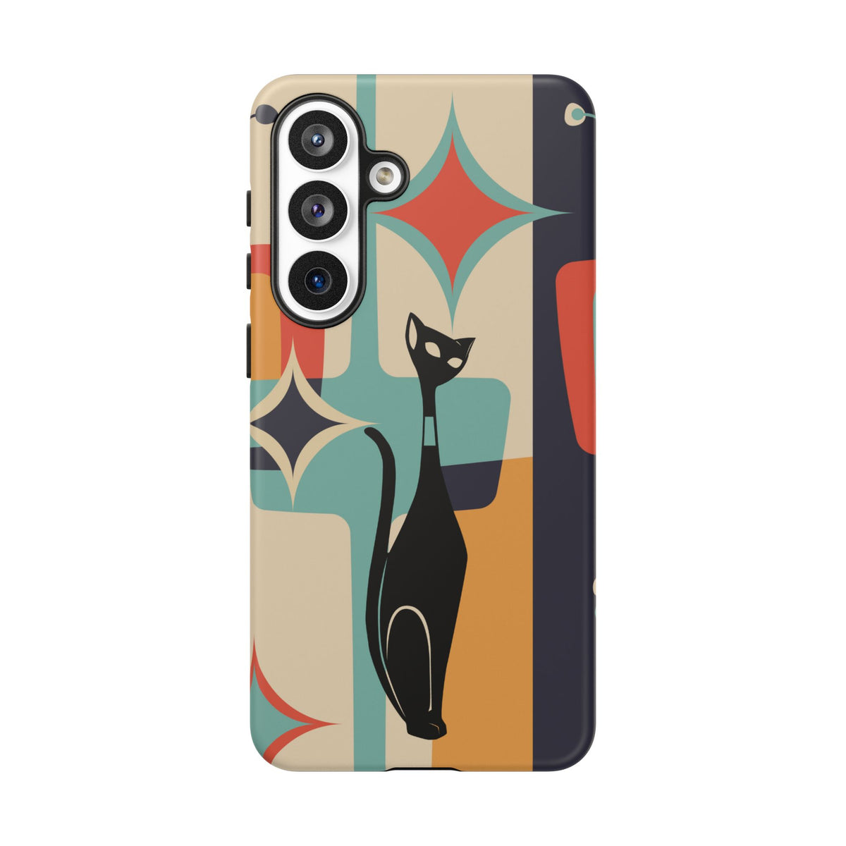 Atomic Cat, Sexton Cat, Mid Mod, Retro Geometric, Starburst Tough Phone Cases