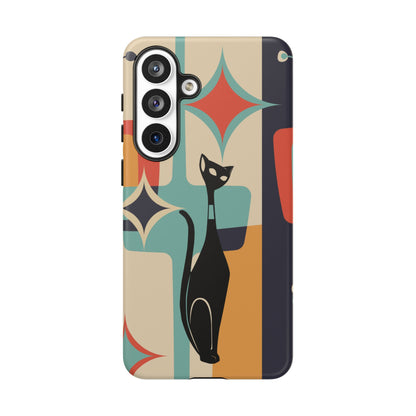 Atomic Cat, Sexton Cat, Mid Mod, Retro Geometric, Starburst Tough Phone Cases