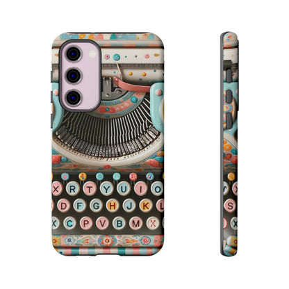 Retro Typewriter Mid Mod Kitschy  Quirky Fun Smart Phone, Tough Cases