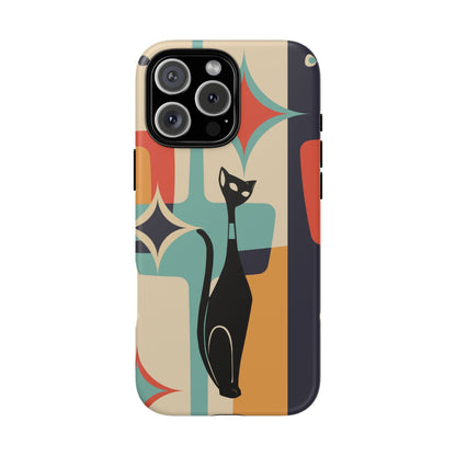Atomic Cat, Sexton Cat, Mid Mod, Retro Geometric, Starburst Tough Phone Cases