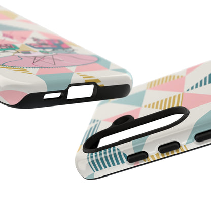 Atomic Cats Reading, Book Talk, Book Lover, Retro Chic Phone Case with Retro Vibe - Cozy Living Room Design